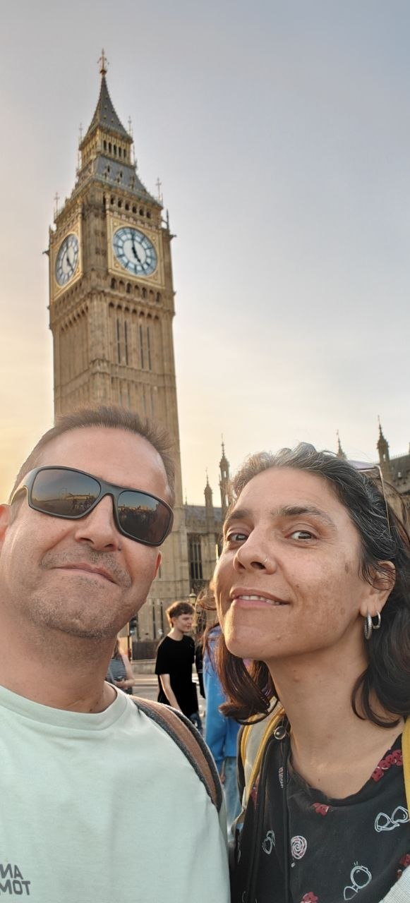 Big Ben ao pôr-do-sol